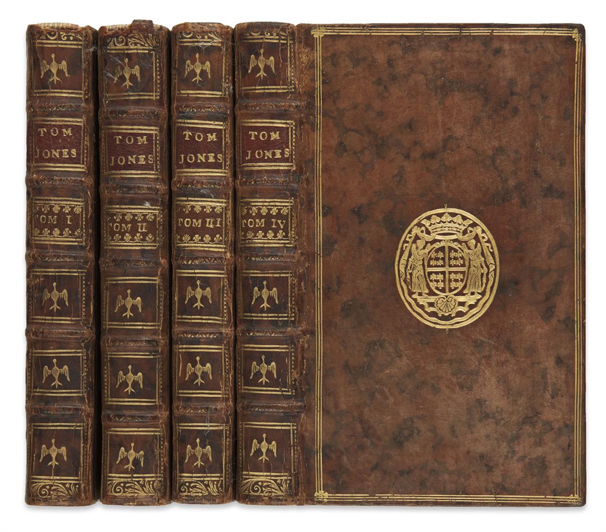 FIELDING, HENRY. Histoire de Tom Jones, ou LEnfant Trouvé.  4 vols.  1750